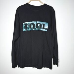 TOOL 2002 Tour Long Sleeve Black T Shirt Heavyweight Cotton Men Large